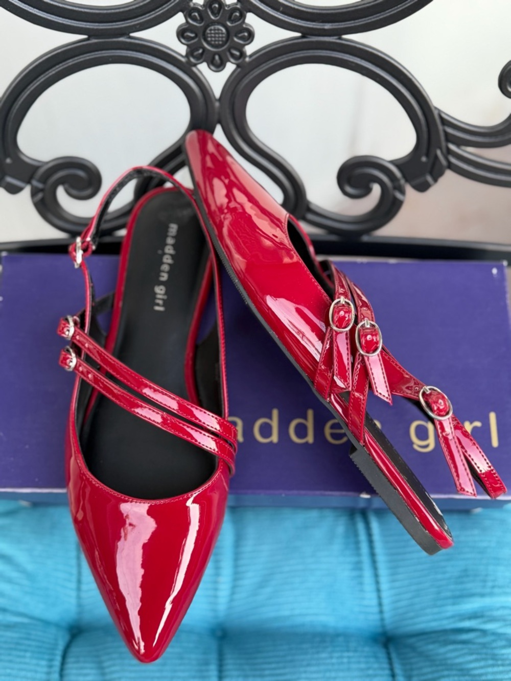 Steve Madden Red Ballet flats, red, straps